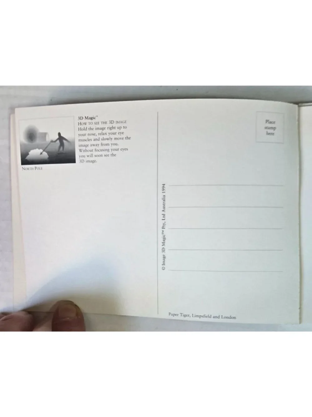 3D Magic (24) Postcards with Full Colored Post Cards